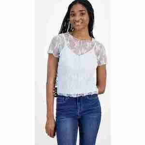 Ultra Flirt Lace Short-Sleeve T-Shirt